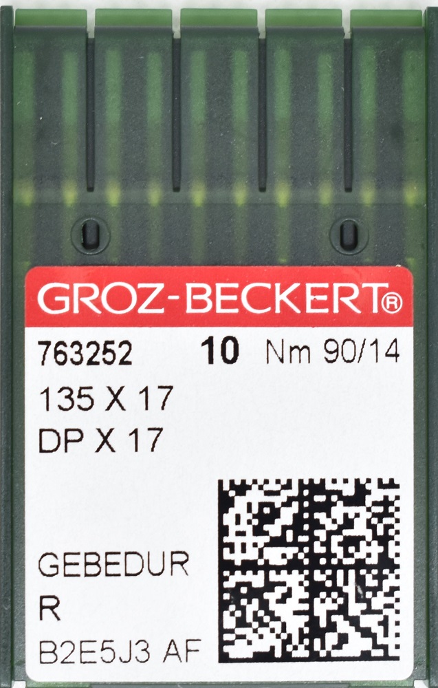 Groz Beckert Aghi - DBXK5 SAN1 GEBEDUR Aghi per macchina da ricamo Industriale rivestiti in titanio, confezione da 100 pezzi (taglia 75/11